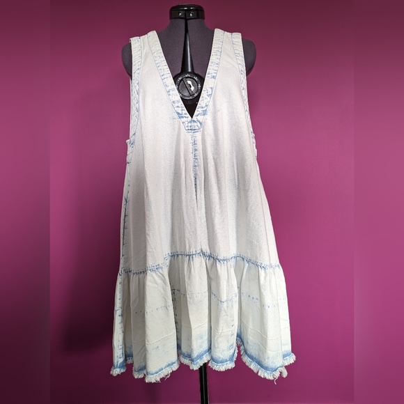 Free People Sunspray Denim Dress - Picture 1 of 16